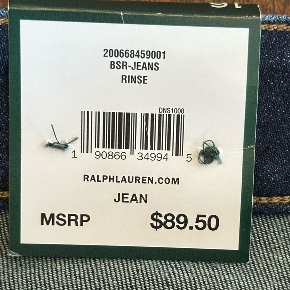 Lauren Ralph Lauren | Skinny Cropped Slimming Fit Dark Wash Jeans, 16, NWT - Picture 8 of 12